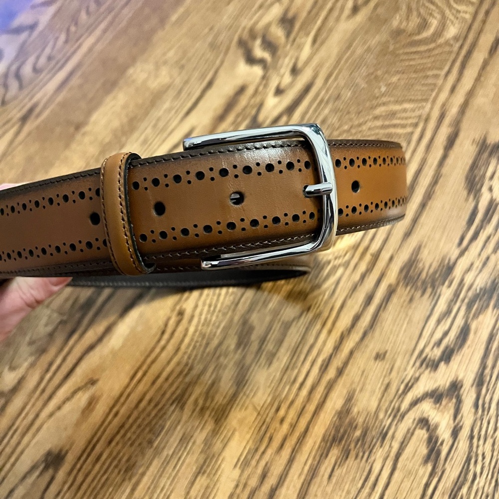 Allen Edmonds Italian Calfskin Leather Belt Men’s Size 42